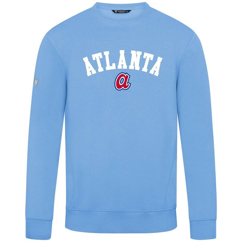 レベルウェア レディース トップス Tシャツ スウェット Men's Levelwear Light Blue Atlanta Braves Zane Felt Arch Pullover Sweatshirt Brv Light ブルー｜ReVida 店 21,075円