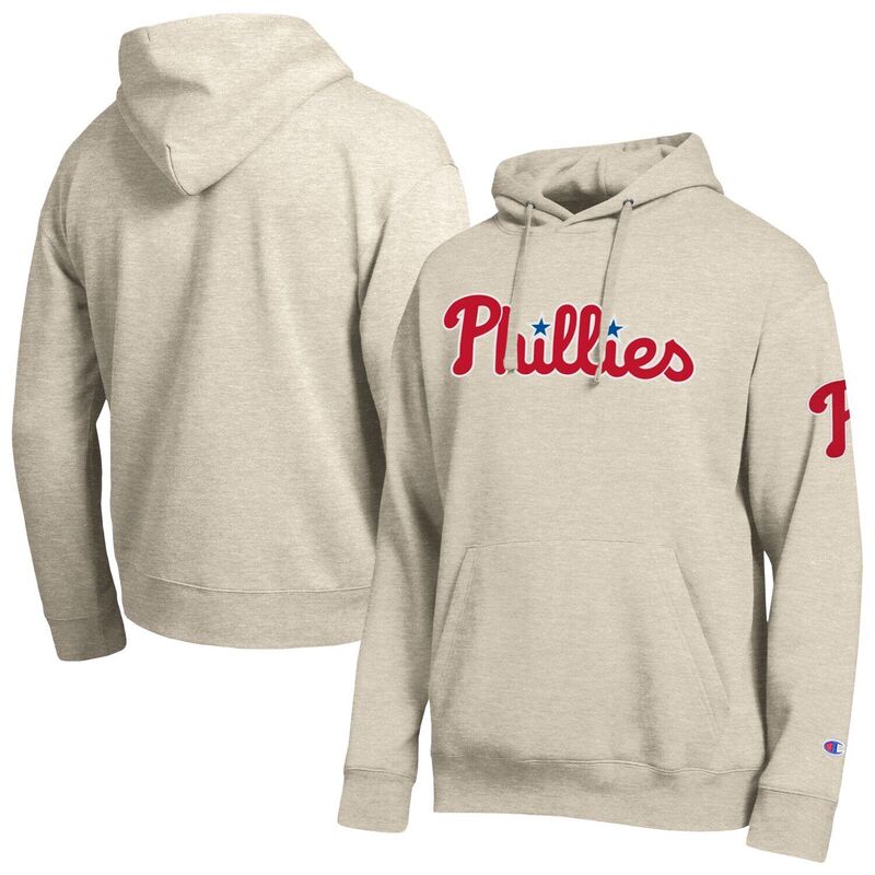 チャンピオン レディース トップス Tシャツ パーカー Men's Champion Oatmeal Philadelphia Phillies All Star Chenille Patchoodie Phl Multi マルチカラー｜ReVida 店