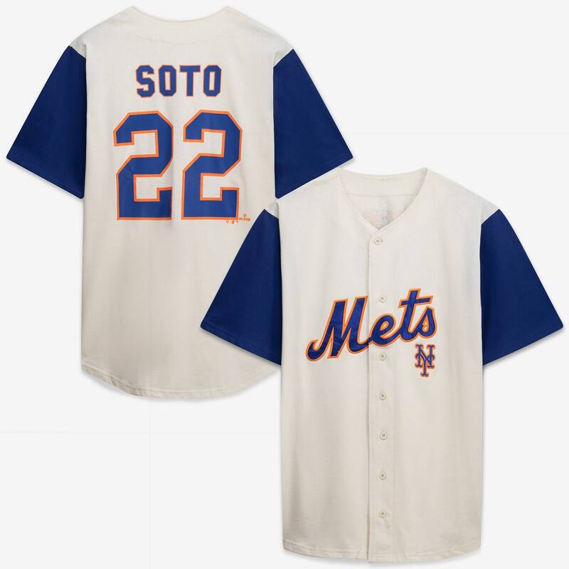 プロファイル レディース トップス Tシャツ トール ジャージー Men's Profile Cream/Royal New York Mets Big & Tall Two-Color Fashion Jersey Met Beige ベージュ|ReVida 店