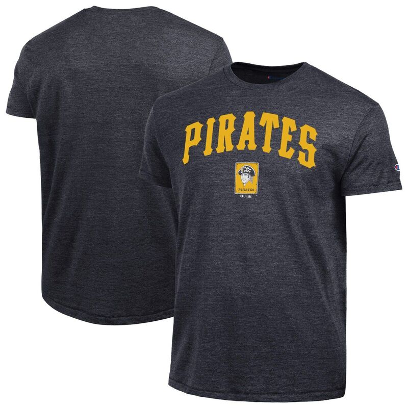 はやりっ児 レディース トップス プルオーバー Men\u0027s Champion Black Pittsburgh Pirates Cooperstown Wordmark Lockup Tri-Blend T-Shirt Pir Black 黒いこと