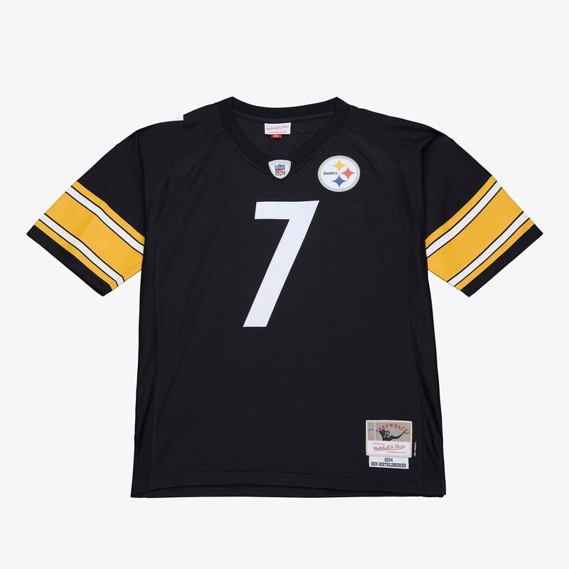 ミッチェル&ネス レディース トップス Tシャツ トール ジャージー Men's Mitchell & Ness Ben Roethlisberger Black Pittsburgh Steelers 2004 Big & Tallegacy Retired Player Jersey Stl Black ブラック|ReVida 店
