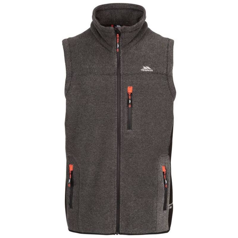 トレス通行手形 レディース アウター 上衣・上衣 ジレ フリース Trespass Mens Jynxless Fleece AT300 Gilet Black 黒いこと
