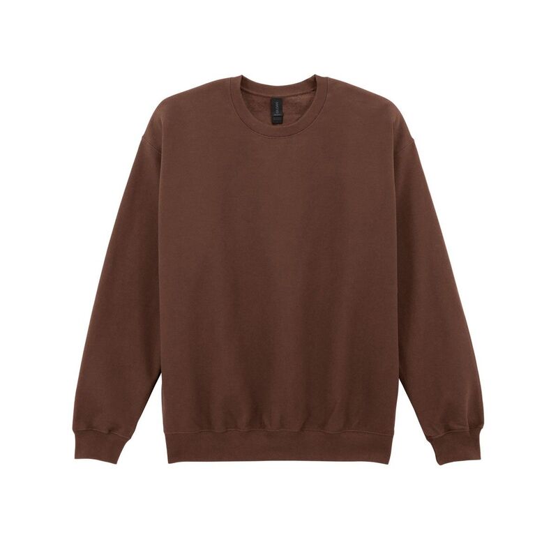ギルダン レディース アウター ニット・セーター スウェット シャツ フリース Gildan Unisex Adult Softstyle Midweight Fleece Sweatshirt Cocoa ココア|ReVida 店