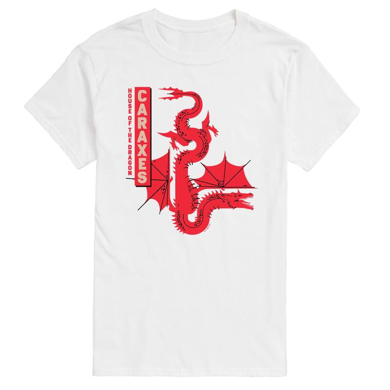 アニメキャラクター レディース トップス Tシャツ トール グラフィック Licensed Character Big & Tall House of the Dragon Caraxes Dragon Graphic Tee White ホワイト|ReVida 店