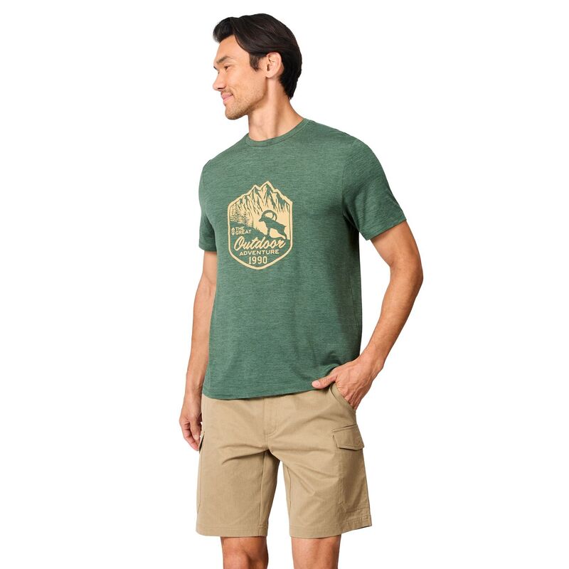 無償性 カントリー レディース トップス プルオーバー グラフィック Free Country Men\u0027super Soft Microtech Short Sleeve Graphicrew Tee Cilantro
