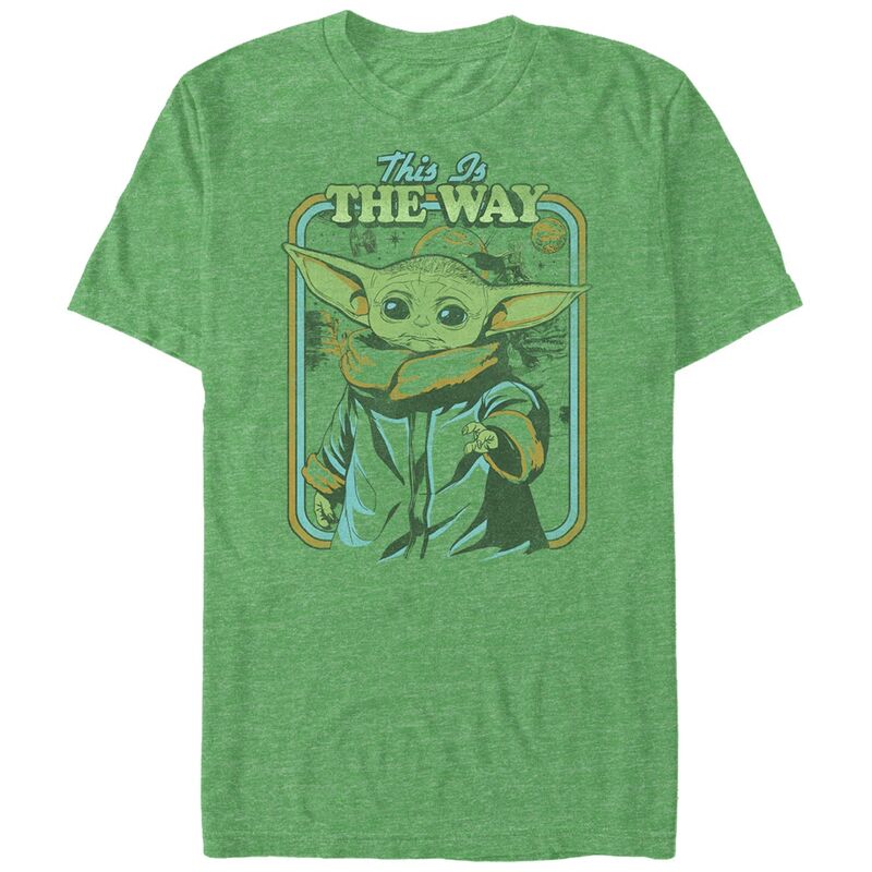 スター ウォーズ レディース トップス Tシャツ トール グラフィック Big & Tall Star Wars The Mandalorian The Child This The Way Graphic Tee Kelly Heather ヘザー|ReVida 店