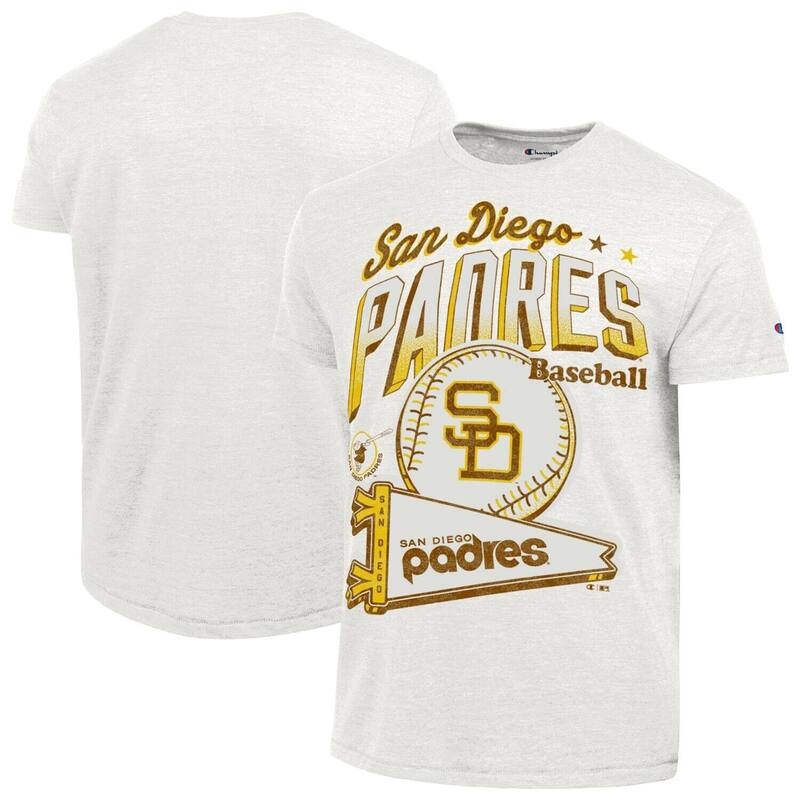 はやりっ児 レディース トップス プルオーバー Men\u0027s Champion White San Diego Padres Winning Tradition Cooperstown Tri-Blend T-Shirt Pad White 白いこと