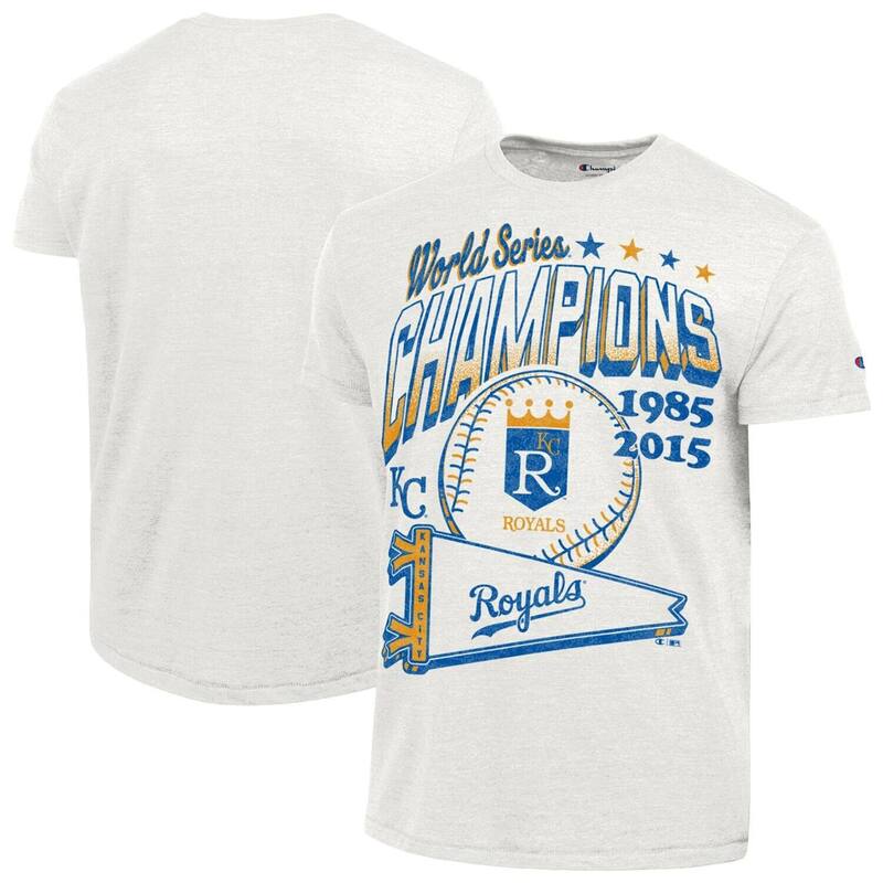 はやりっ子 レディース トップス プルオーバー Men\u0027s Champion White Kansas City Royals Winning Tradition Cooperstown Tri-Blend T-Shirt Ryl White 白いこと