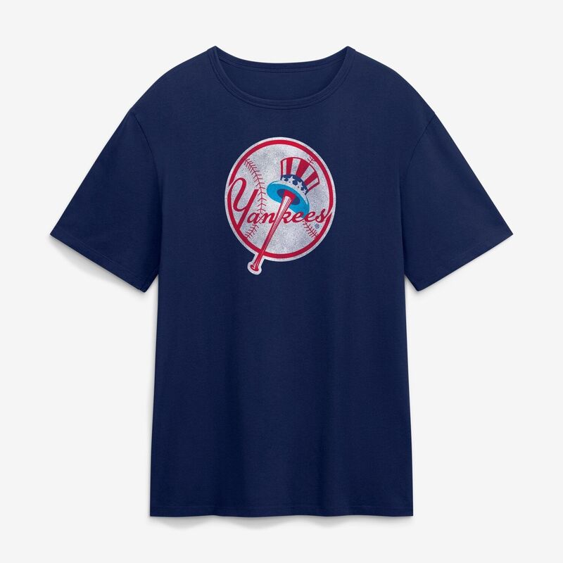 ファナティクス レディース トップス Tシャツ ヴィンテージ ロゴ Men's Fanatics Navy New York Yankees Vintage Logo Legacy T-Shirt Ynk Navy ネイビー|ReVida 店