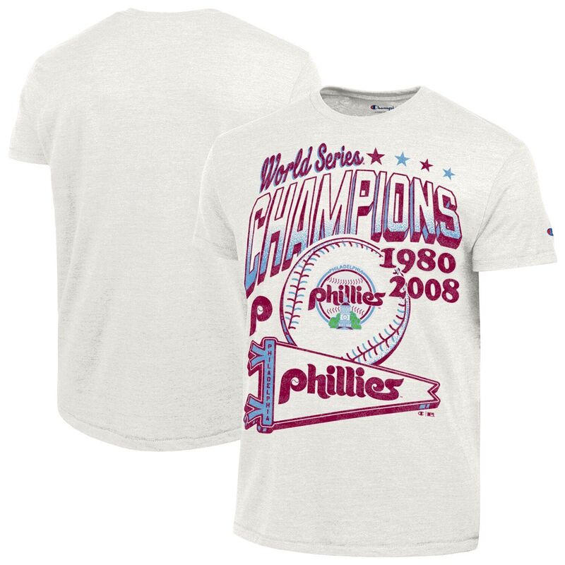 はやりっ児 レディース トップス プルオーバー Men\u0027s Champion White Philadelphia Phillies Winning Tradition Cooperstown Tri-Blend T-Shirt Phl White 白いこと