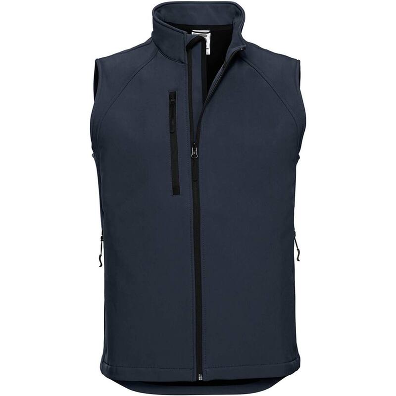 ラッセルアスレチック レディース アウター ジャケット・ブルゾン ジレ Russell Athletic Russell Mens 3 Layer Soft Shell Gilet Jacket French Navy ネイビー