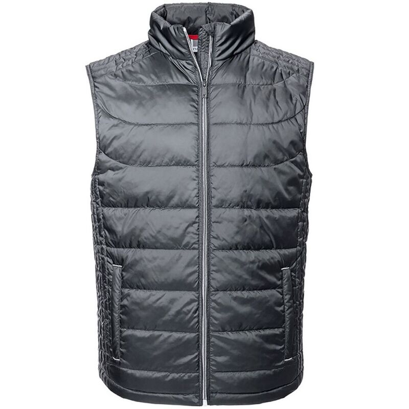 ラッセルアスレチック レディース アウター ジャケット・ブルゾン Russell Athletic Russell Mens Nano Padded Bodywarmer Iron｜ReVida 店