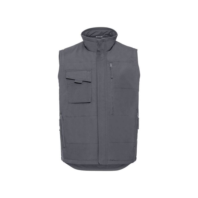 ラッセルアスレチック レディース アウター ジャケット・ブルゾン ジレ Russell Athletic Russell Mens Heavy Duty Gilet Convoy Gray グレー