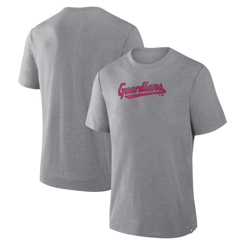 ファナティクス レディース トップス プルオーバー Men\u0027s Fanatics Heather Gray Cleveland Guardians Play Tribute Tri-Blend T-Shirt Grd Grey 薄墨色