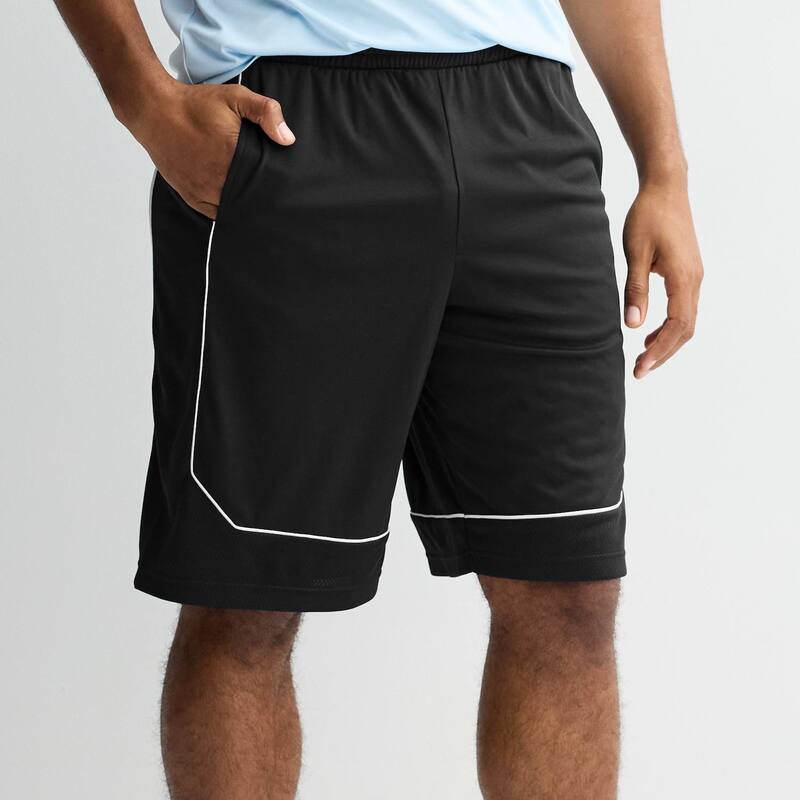 Tek Gear レディース ボトムス ハーフパンツ・ショーツ メッシュ ショートパンツ Men Tek Gear Mesh Basketball Shorts Mineral Black White ホワイト