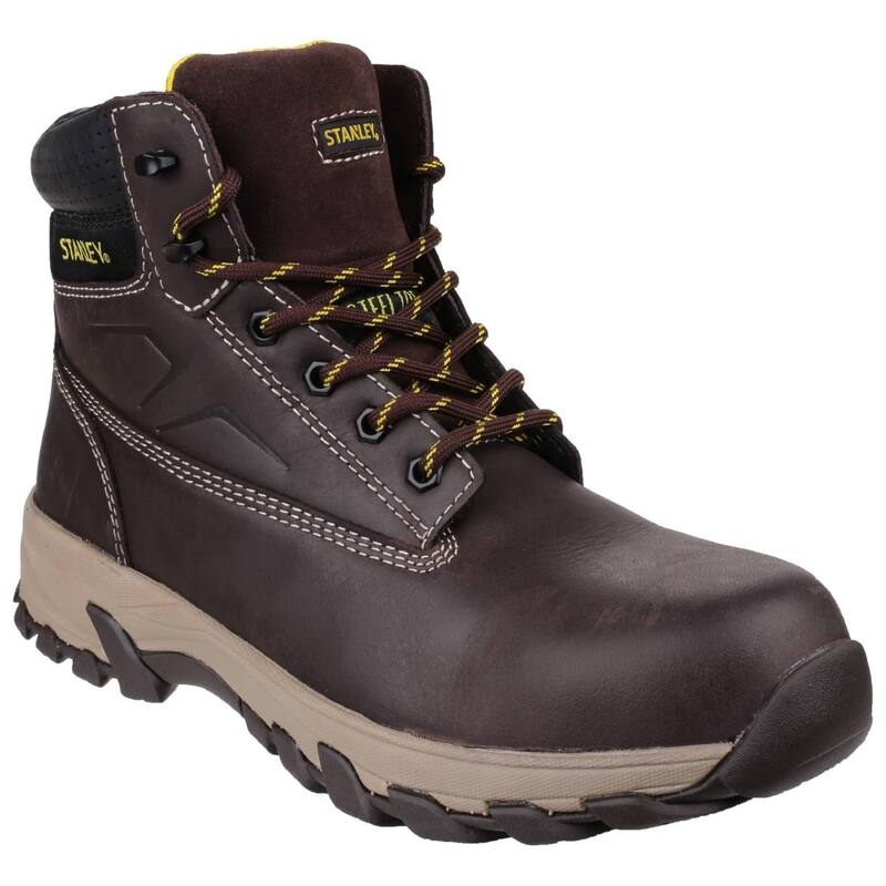 スタンリー レディース シューズ ブーツ・レインブーツ スピード競技 Stanley Mens Tradesman Lace Upenetration Resistant Safety Boots Brown 赤銅色