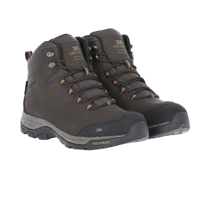 トレス通り手形 レディース シューズ ブーツ・レインブーツ Trespass Mens Hiramid Cut Boot Earth