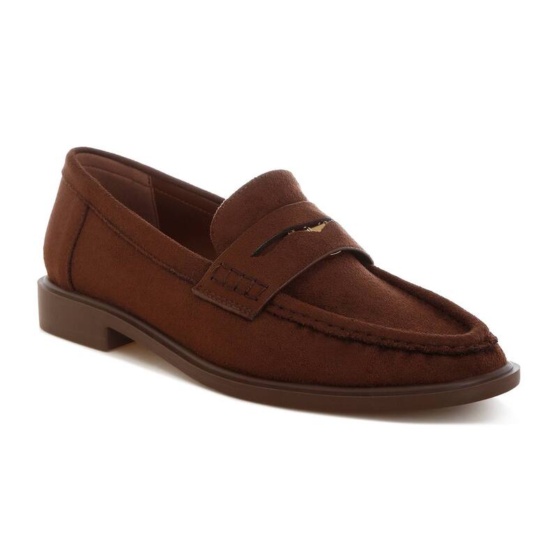 ロンドンラグ レディース シューズ スリッポン・ローファー London Rag Stahla Women\u0027s Moc Toe Loafers Brown 赤銅色