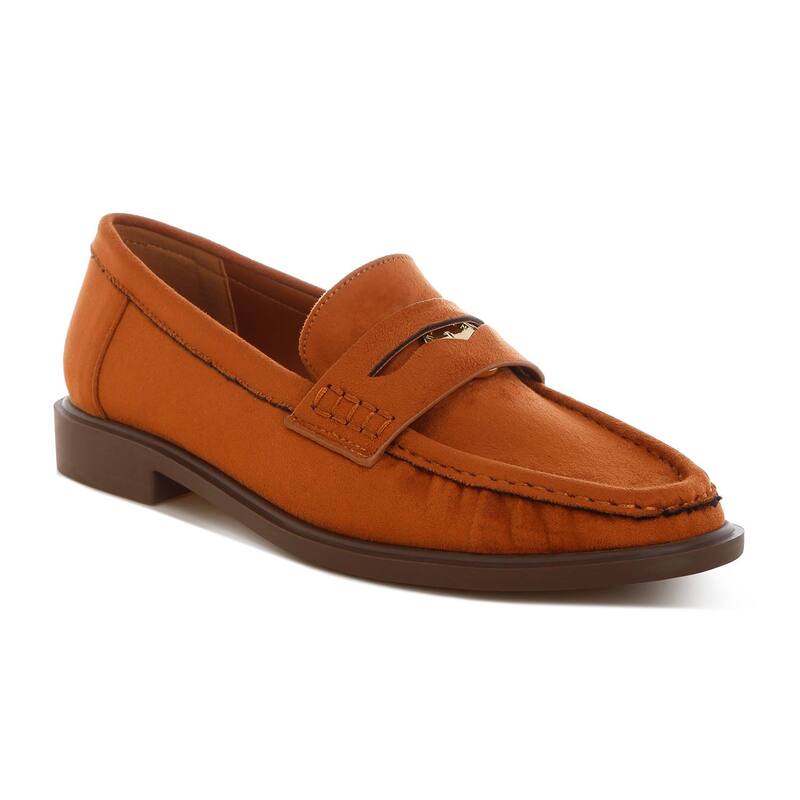 ロンドンラグ レディース シューズ スリッポン・ローファー London Rag Stahla Women\u0027s Moc Toe Loafers Tan タン