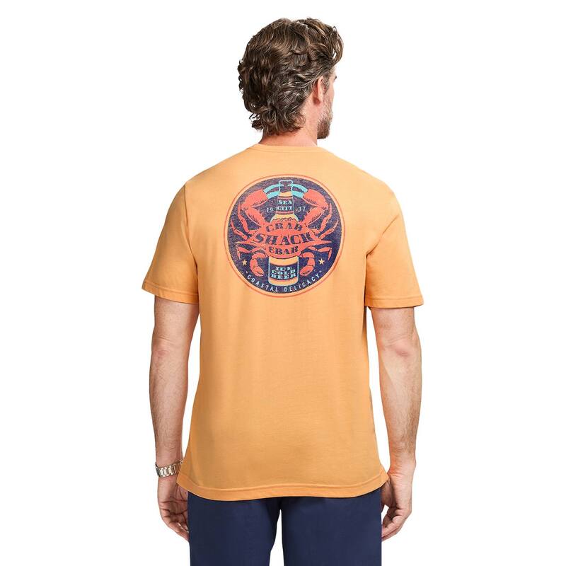 アイゾッド レディース トップス Tシャツ グラフィック Men IZOD Saltwater Short Sleeve Graphic Tee Sea City Crab