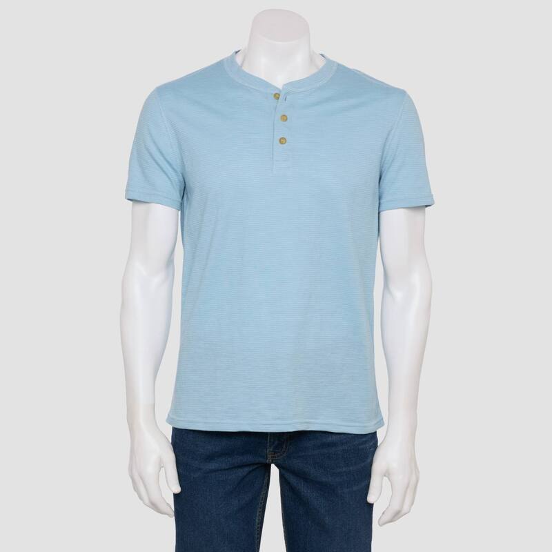 ソノマ レディース トップス Tシャツ Menonoma Goods For Lifessential Short Sleeve Henley Tee Blue Stripe ブルー