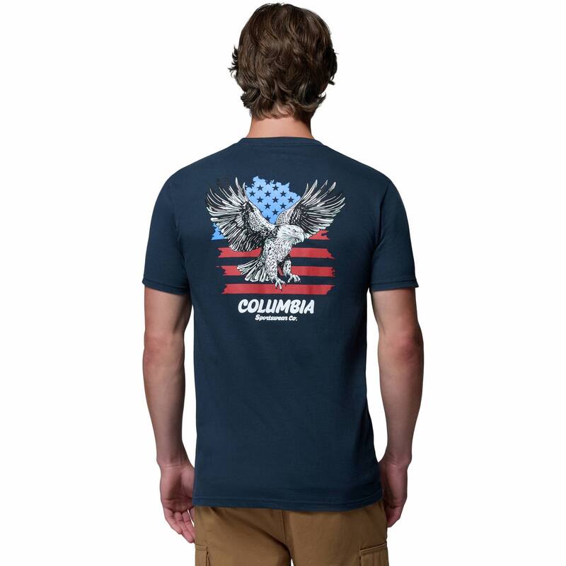 コロンビア レディース トップス Tシャツ グラフィック Men Columbia Graphic Tee Navy ネイビー