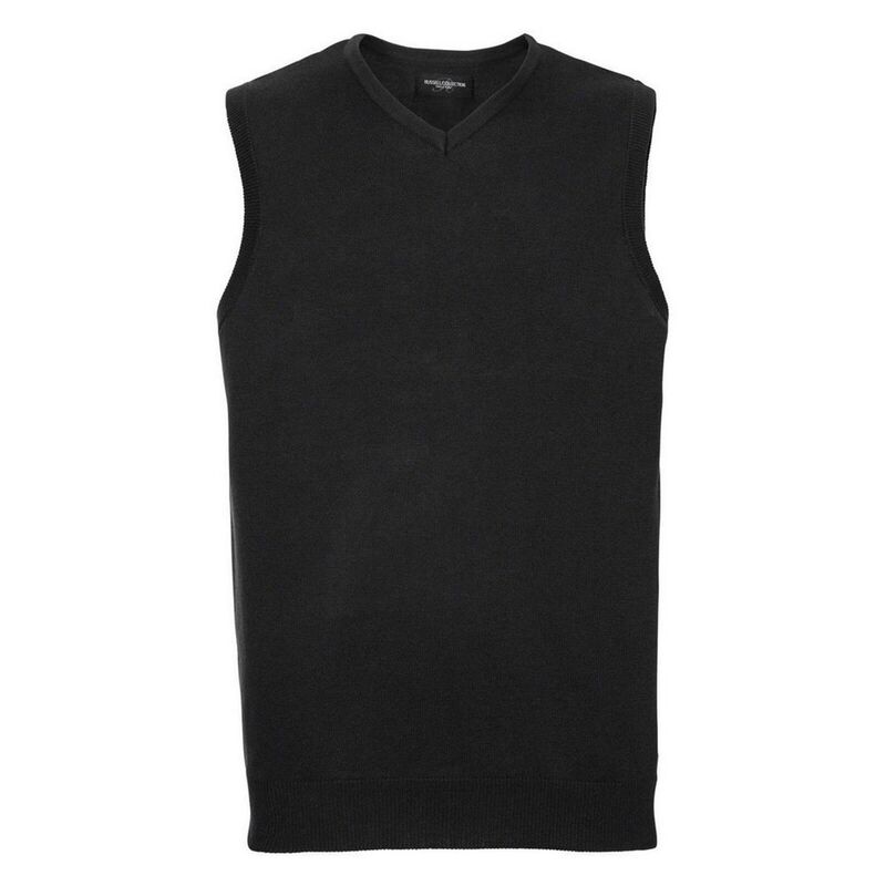ラッセルアスレチック レディース アウター ニット・セーター Vネック スウェット シャツ ノースリーブ Russell Athletic Russell Collection Mens Knitted V Neck Sleevelessweatshirt Charcoal Marl チャコール｜ReVida 店