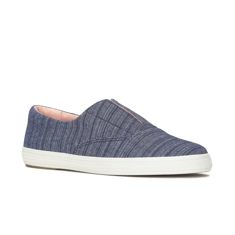 ケッズ レディース シューズ スニーカー Keds Champion Women\u0027slip-On Sneakers Chambray Blue 青み
