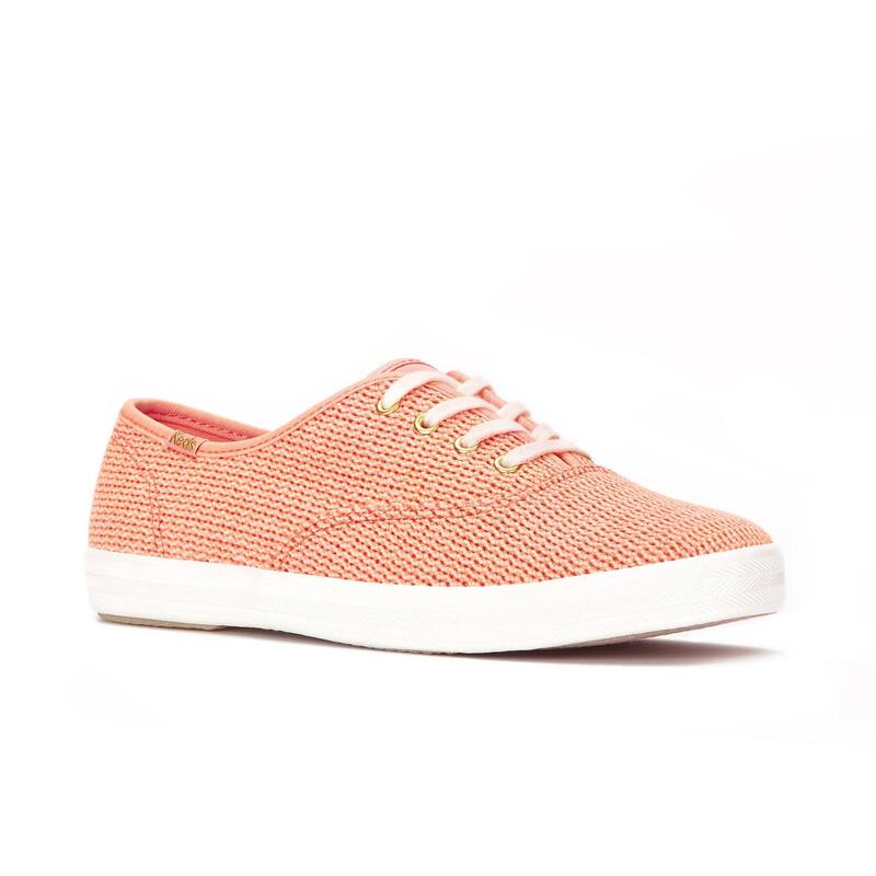 ケッズ レディース シューズ スニーカー スピード競技 Keds Champion Women\u0027s Lace-Up Sneakers Neon Coral コーラル スニーカー-レディース靴