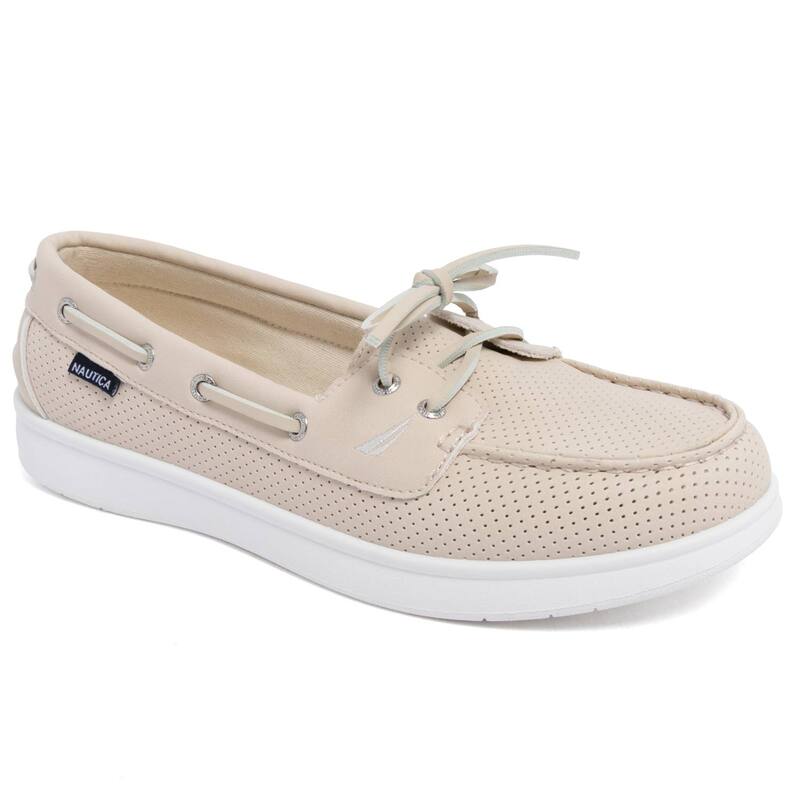ナウティカ レディース シューズ スニーカー Nautica Women\u0027s Datepalm Slip-On Casual Boat Shoes Bone 靴-レディース靴-スニーカー