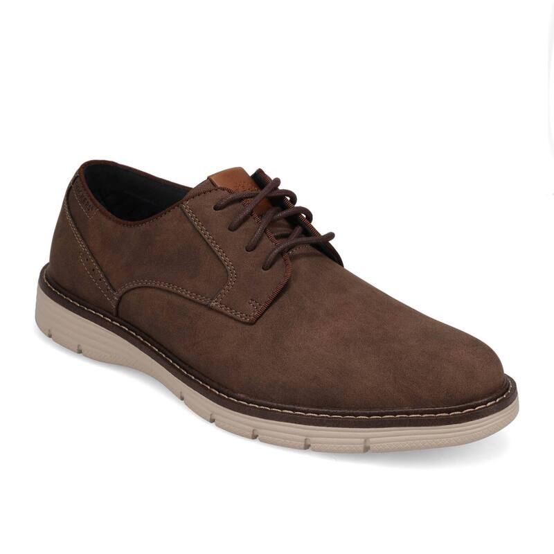 ドッカーズ レディース シューズ オックスフォード スピード競技 Dockers Emil Men\u0027s Brushed Lace-Up Oxfords Dark Brown Taupe 赤銅色