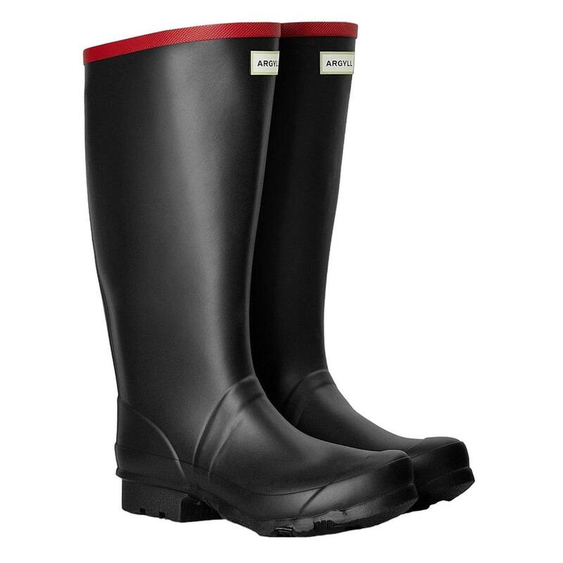 山立ち レディース シューズ ブーツ・レインブーツ Hunter Mens Argyll Mid Cut Wellington Boots Black 黒いこと