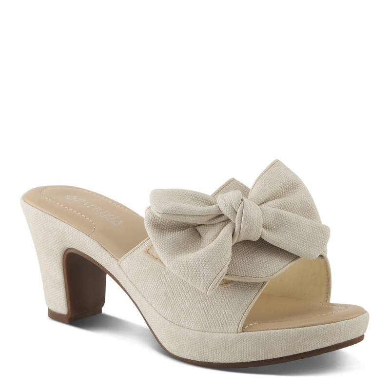 パトリシア レディース シューズ サンダル 踵 Patrizia Norma Jean Women\u0027s Bow Accent Higheel Slide Sandals Bone