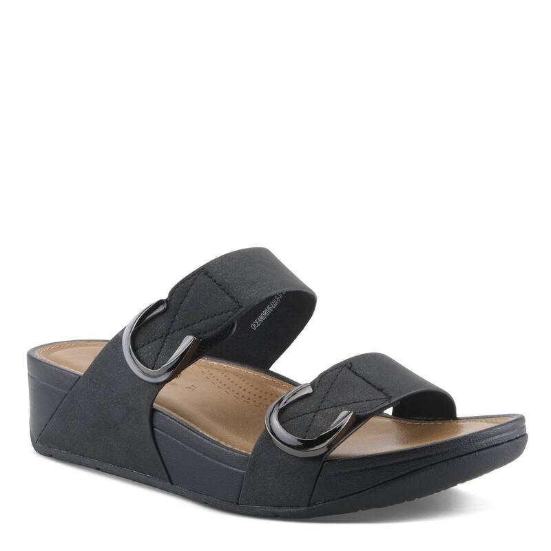 パトリシア レディース シューズ サンダル Patrizia Oceandrive-Lux Women\u0027s Wedge Slide Sandals Black 黒いこと