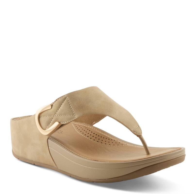 パトリシア レディース シューズ サンダル Patrizia Oceanfront Lux Women\u0027s Ring Detail Wedge Slide Sandals Beige ベージュ