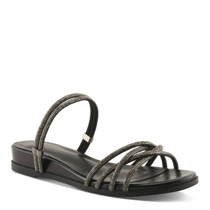 パトリシア レディース シューズ サンダル Patrizia Paparella Women\u0027slip-On Strappy Sandals Black 黒いこと