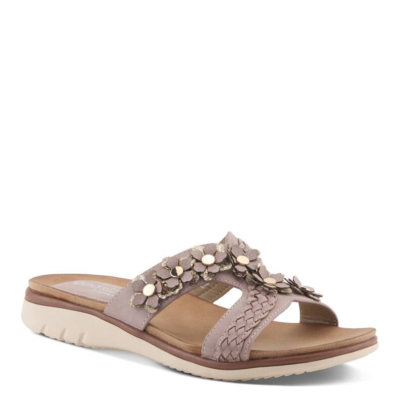パトリシア レディース シューズ サンダル 御花柄 御花 Patrizia Lisetta Women\u0027s Flat Slide Sandals with Floral Accent Mauve Multi マルチ色つや