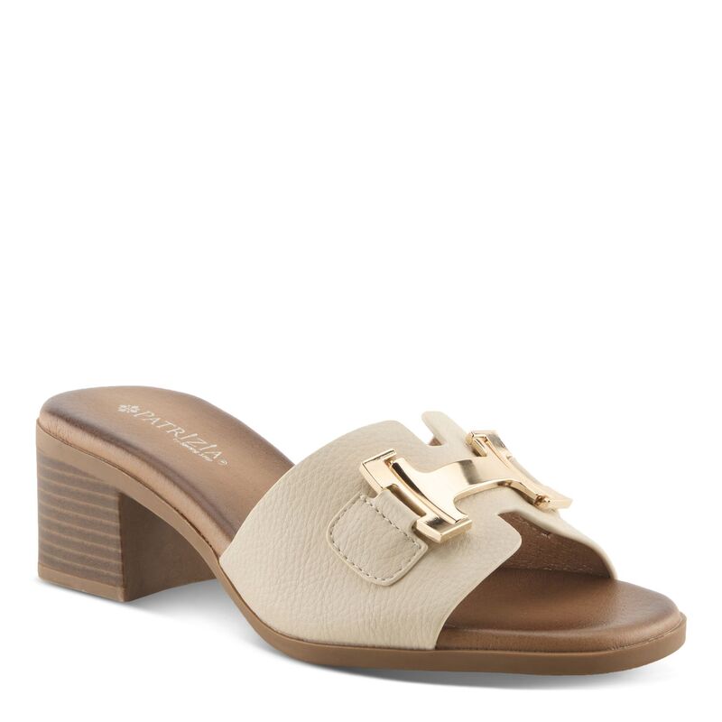 パトリシア レディース シューズ サンダル 踵 Patrizia Mabbitt Women\u0027s Block Heel Slide Sandals Bone
