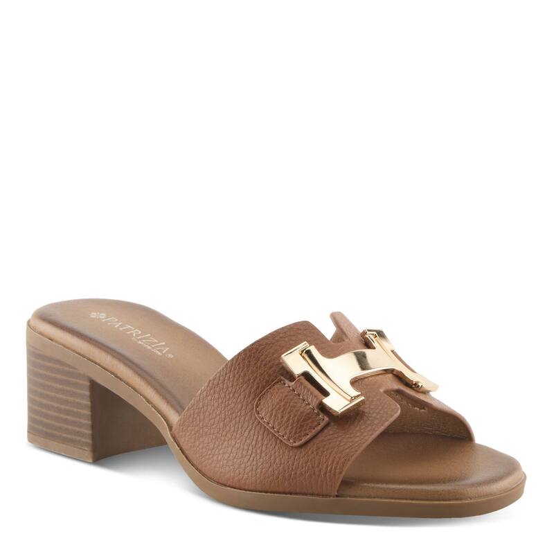 パトリシア レディース シューズ サンダル 踵 Patrizia Mabbitt Women\u0027s Block Heel Slide Sandals Camel 駱駝