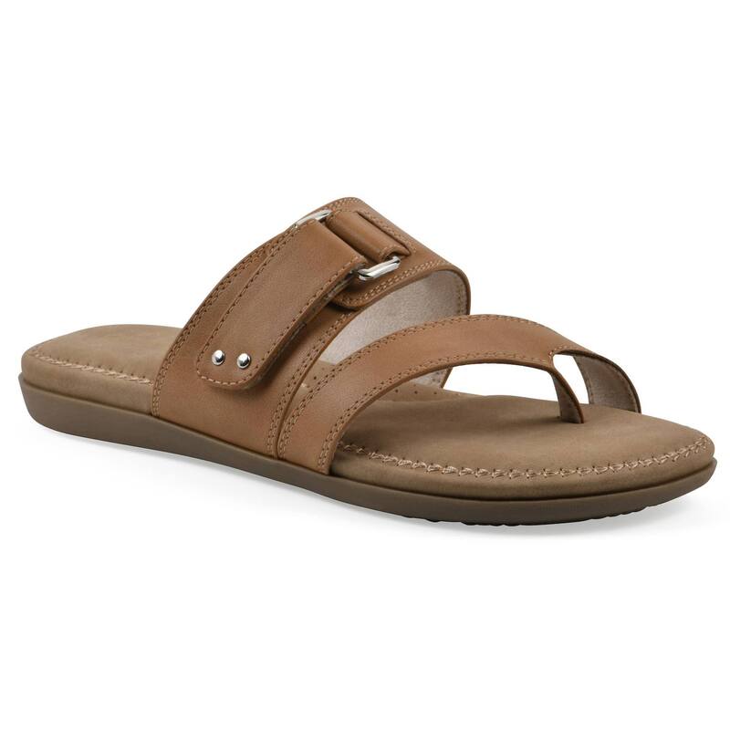 クリフバイホワイトマウンテン レディース シューズ サンダル Cliffs by White Mountain Fancify Women'slip-on Sandals Naturalburnishedsmooth ホワイト｜ReVida 店