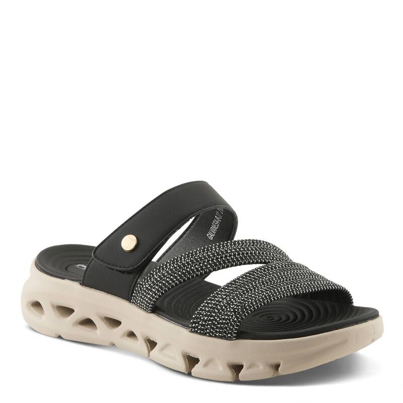 フレクサス レディース シューズ サンダル Flexus by Spring Step Galvanesa Women\u0027slide Sandals Black 黒いこと