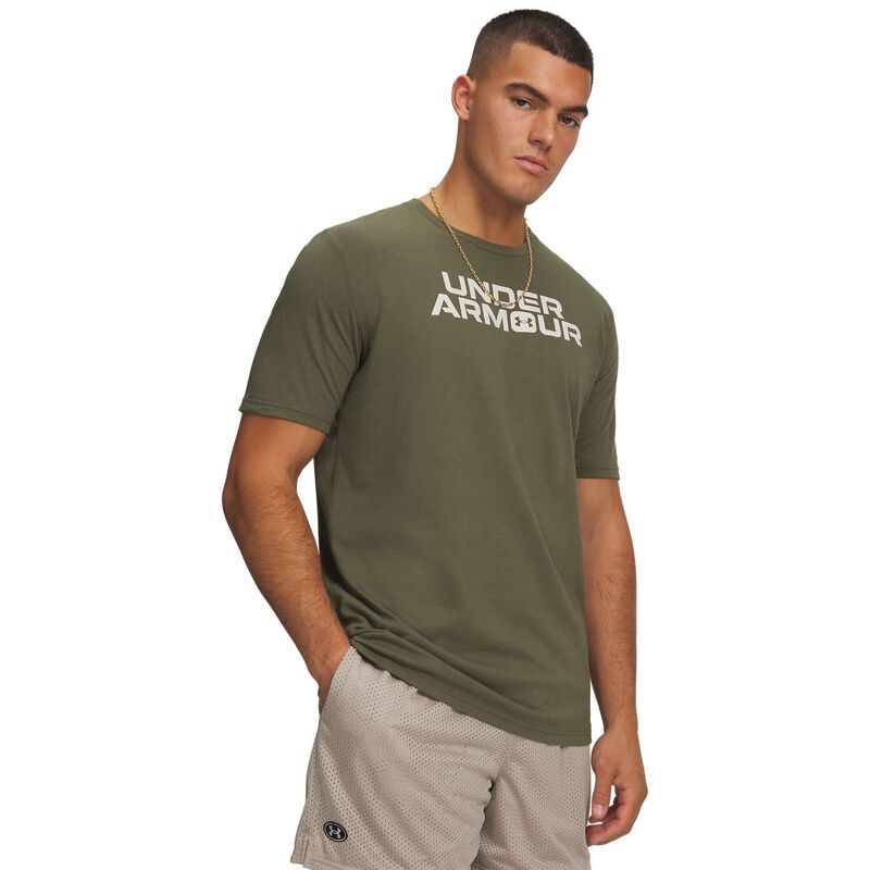 アンダーアーマー レディース トップス Tシャツ グラフィック Men Under Armour Core Branded Short Sleeve Graphic Tee Marine Od Green グリーン