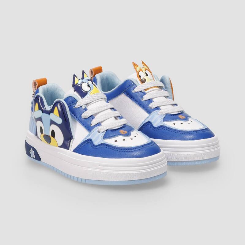 アニメキャラクター レディース シューズ スニーカー レース Licensed Character Bluey Bingo Courtoddler Boys Lace-Up Sneakers Blue ブルー｜ReVida 店 9,216円