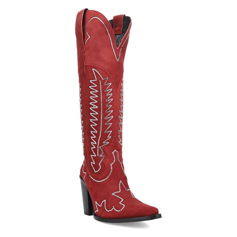 ディンゴ レディース シューズ ブーツ・レインブーツ スエード レザー Dingo Double Take Women'suede Leather Boots Red レッド|ReVida 店