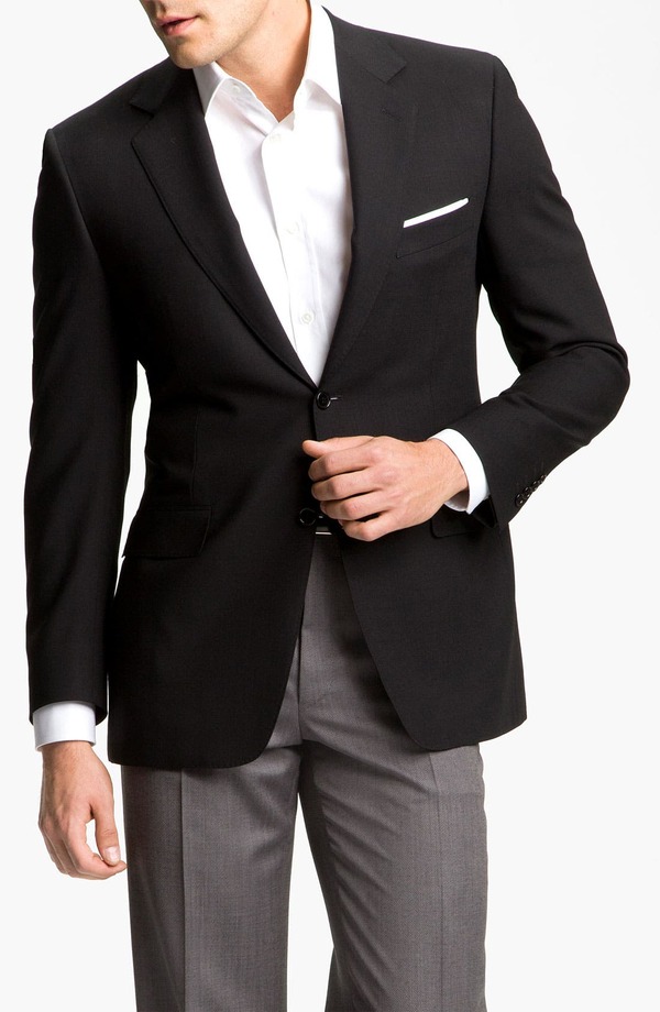 カナーリ メンズ アウター 上衣・上衣 羊毛 スポーツジャケット Canali Classic Fit Solid Wool Blazer Black 黒いこと
