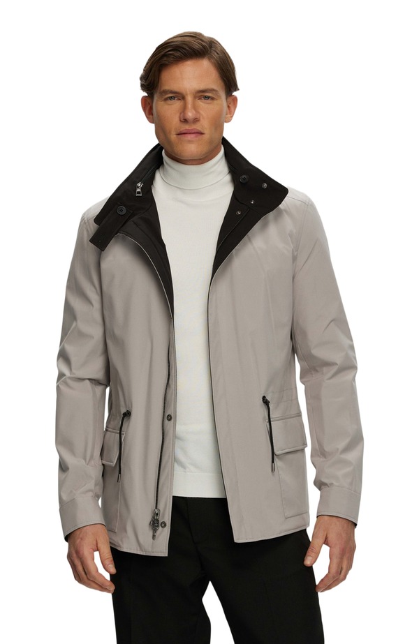 ゴルスキ メンズ アウター 上衣・上衣 GORSKI Lightweight Reversible Jacket Black/Light Beige 黒いこと