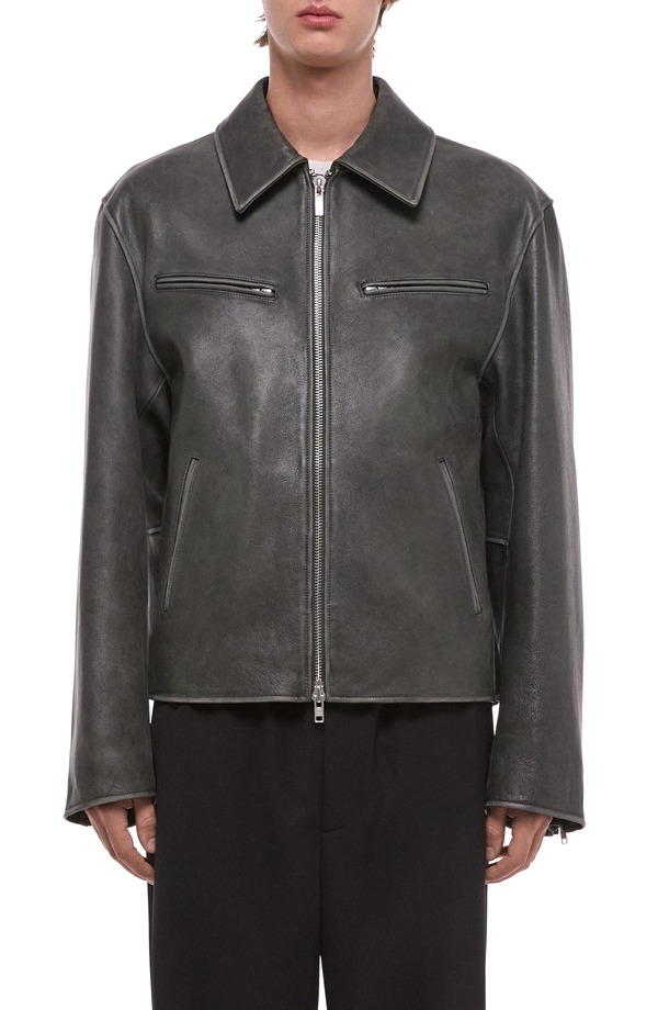ヘルムート 言葉づかい メンズ アウター 上衣・上衣 なめし革 Helmut Lang Distressed Leather Jacket Segano