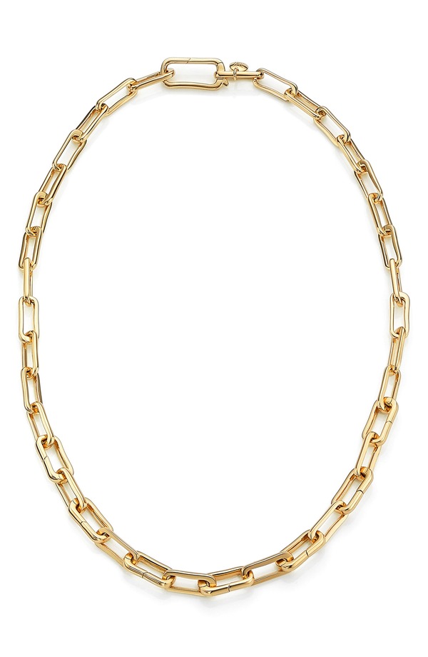 モニカヴィナダー レディース アクセサリー ネックレス・チョーカー キャップ レース Monica Vinader Alta Capture Necklace Yellow Gold イエロー