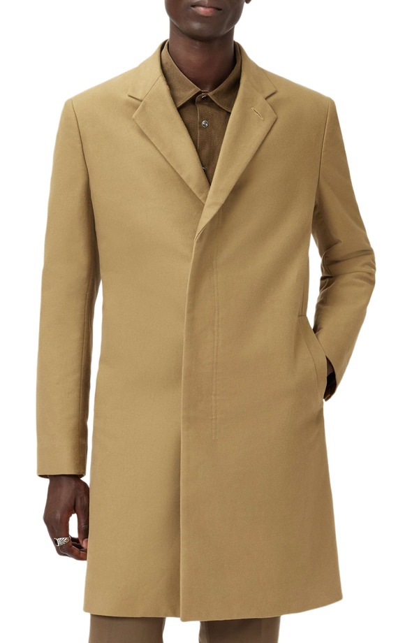 ジョンバルベイトス メンズ アウター 上衣・上衣 厚地の外套 John Varvatos Rhett Moleskin Coat Dark Tan タン
