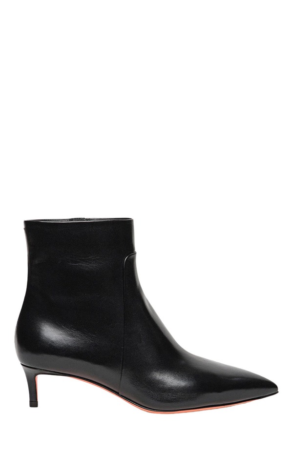 サントーニ レディース シューズ ブーツ・レインブーツ アンクル なめし革 Santoni Women\u0027s leather ankle boot Black 黒いこと